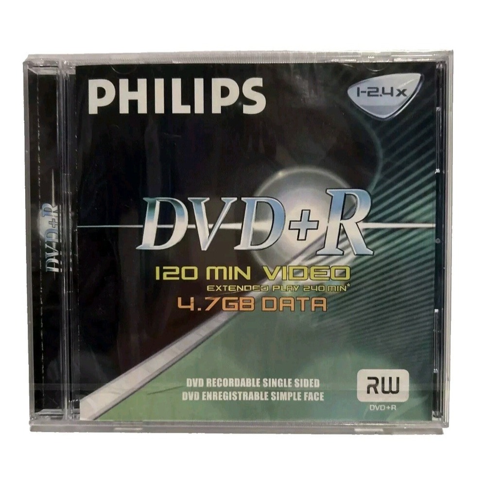 PHILIPS DVDR008 DVD+R‎ Blank Disc~NEW SEALED
